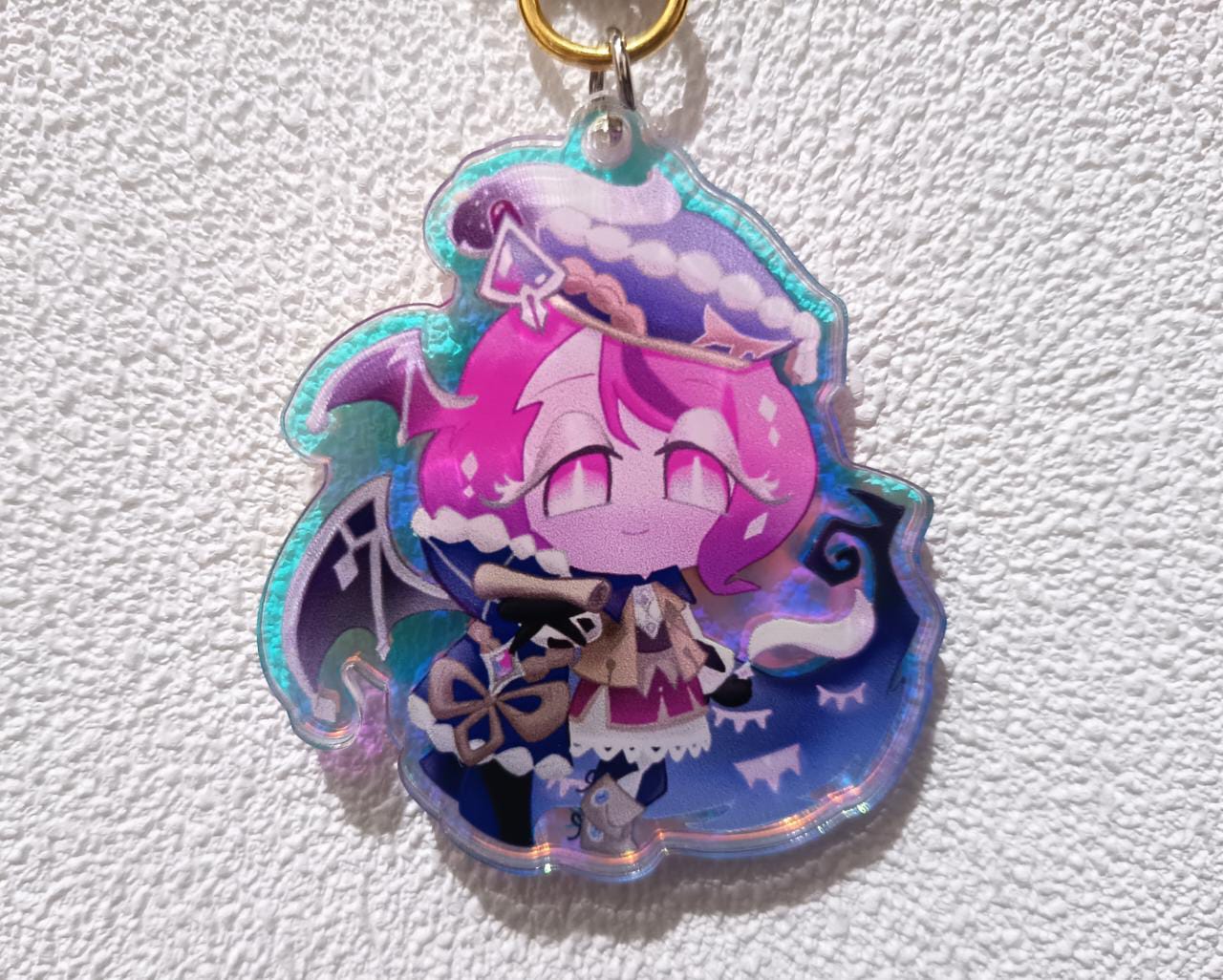 Cookie Run Kingdom Holo Rainbow Iridescend Keychain