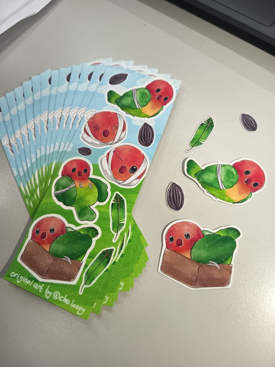 Cookie The Lovebird Stickersheet