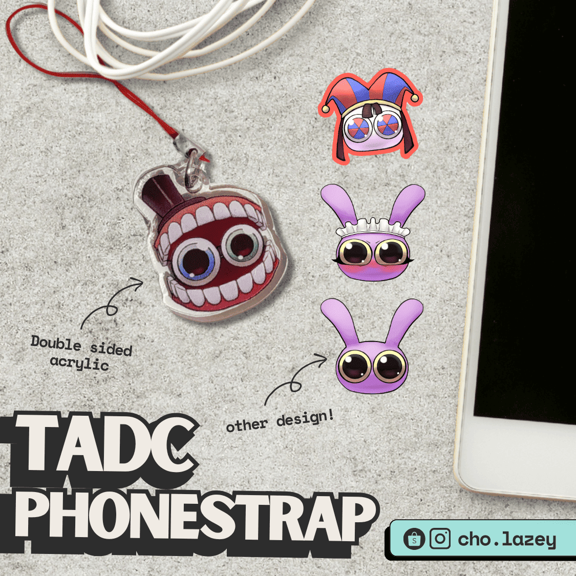 TADC Acrylic Phonestrap